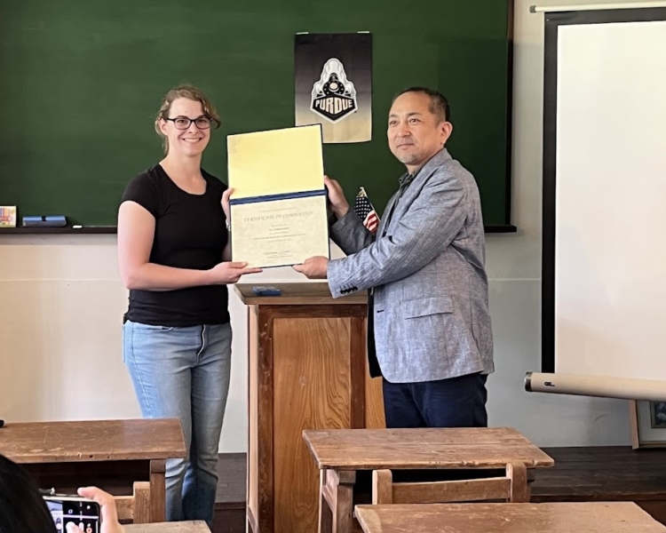 パデュー大学(アメリカ)から研修生を受け入れました